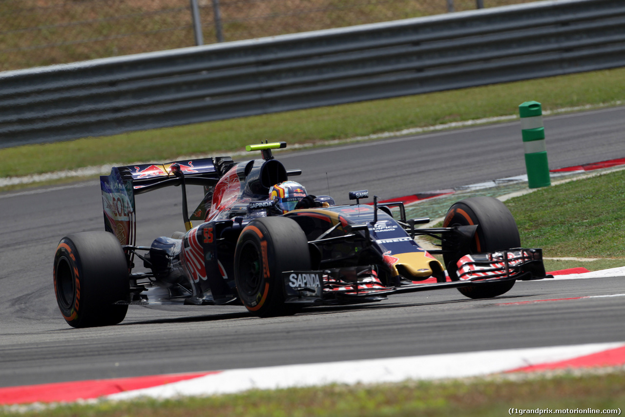 GP MALESIA, 30.09.2016 - Prove Libere 2, Carlos Sainz Jr (ESP) Scuderia Toro Rosso STR11