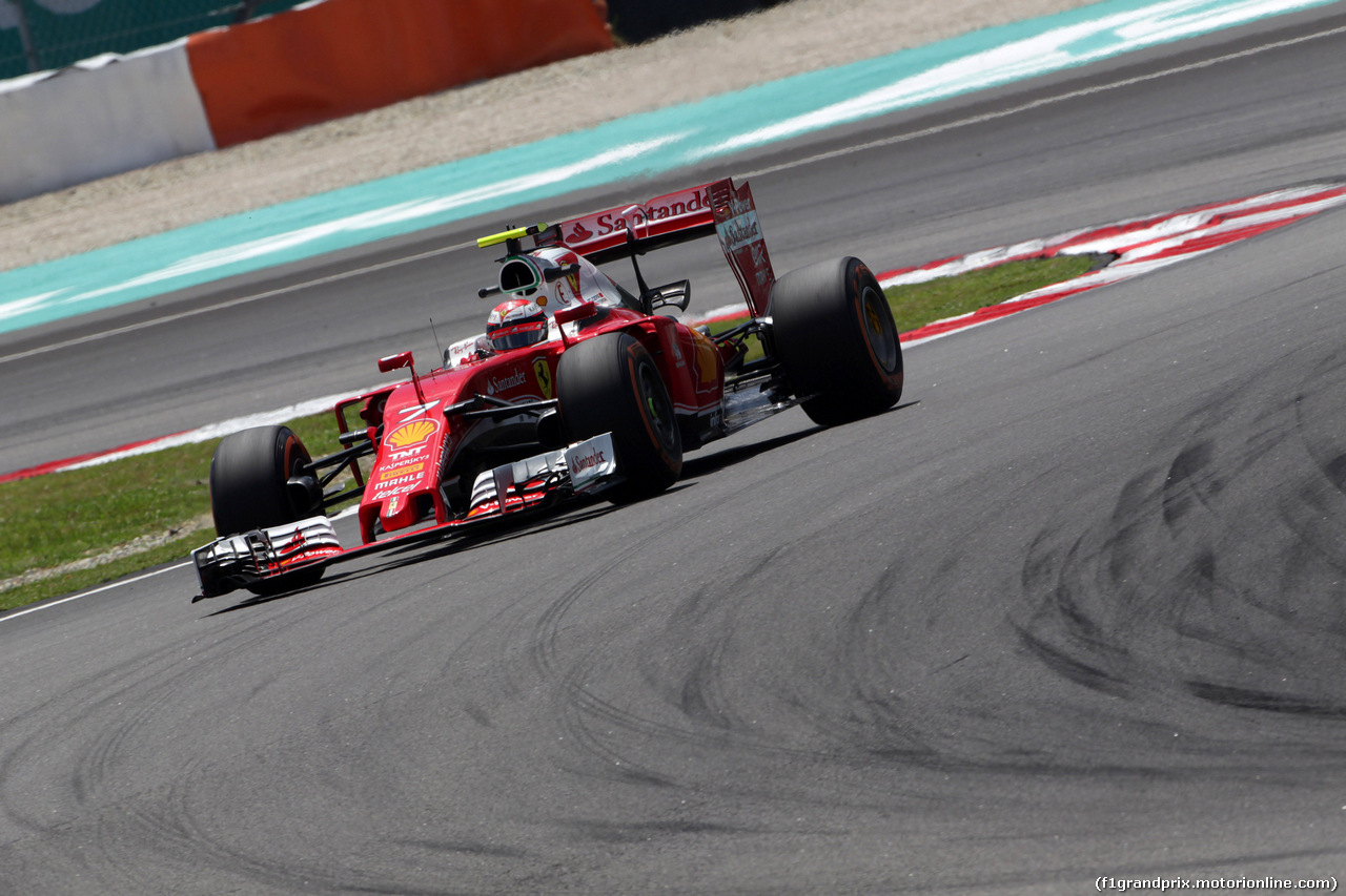 GP MALESIA, 30.09.2016 - Prove Libere 2, Kimi Raikkonen (FIN) Ferrari SF16-H