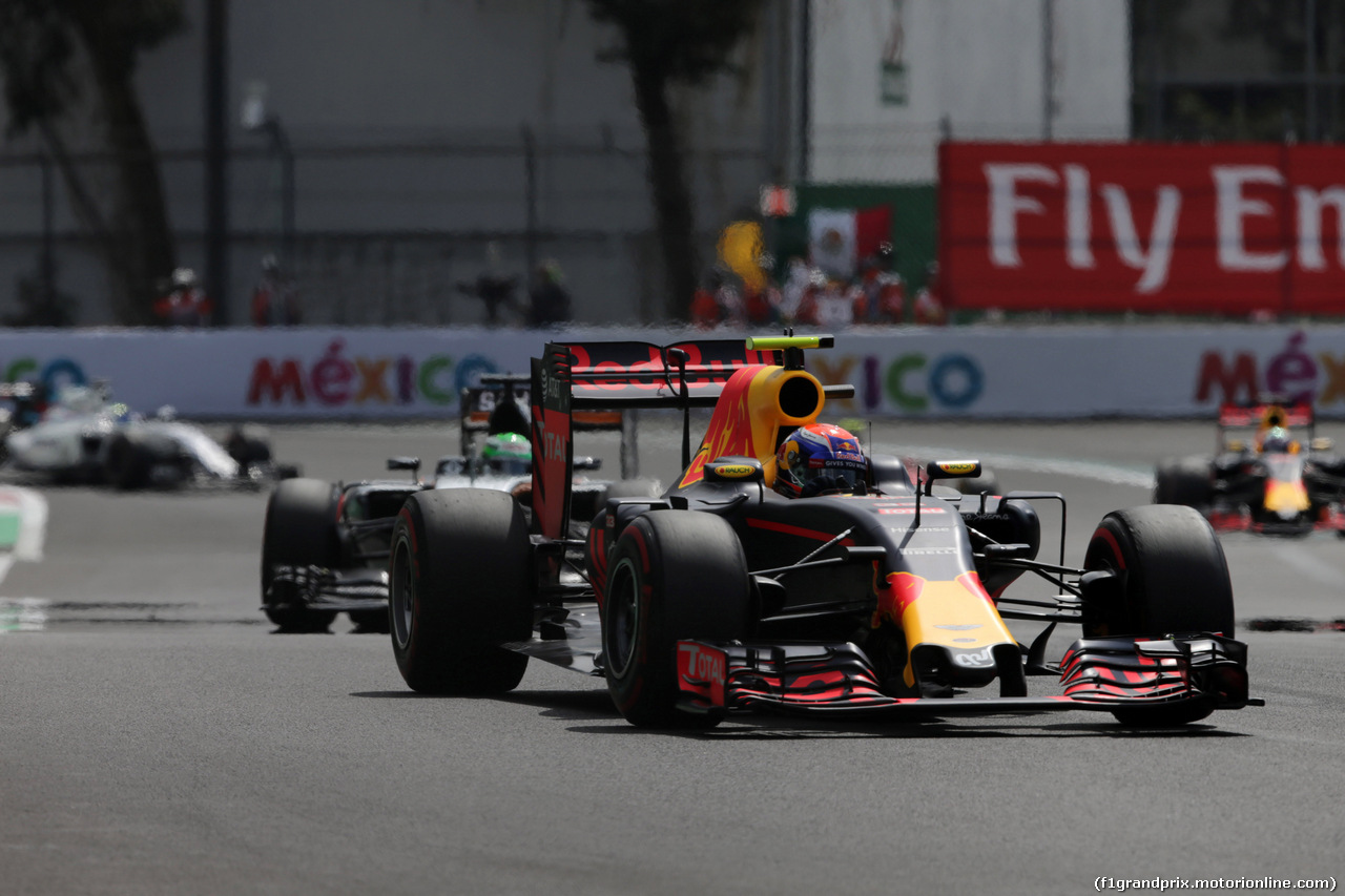 GP MESSICO, 30.10.2016 - Gara, Max Verstappen (NED) Red Bull Racing RB12