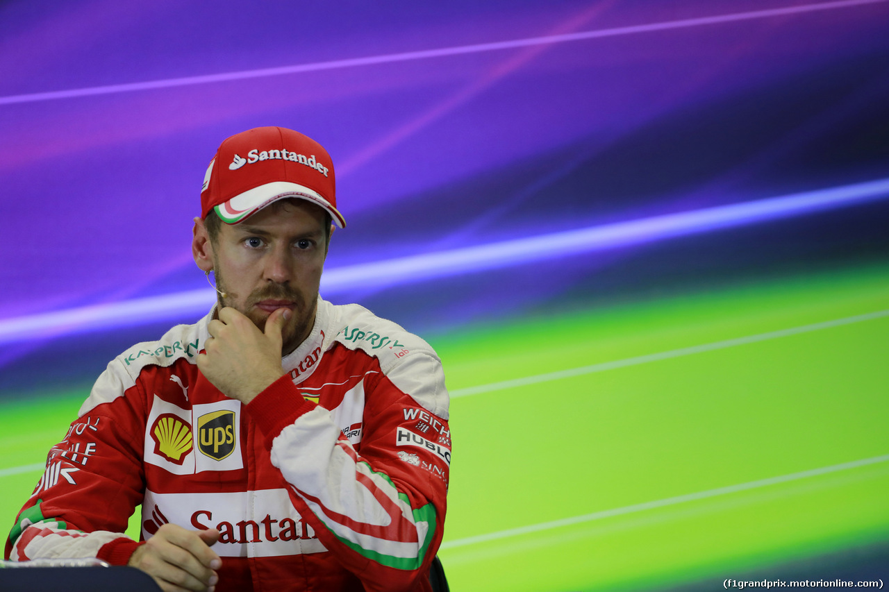 GP MESSICO, 30.10.2016 - Gara, Conferenza Stampa, Sebastian Vettel (GER) Ferrari SF16-H