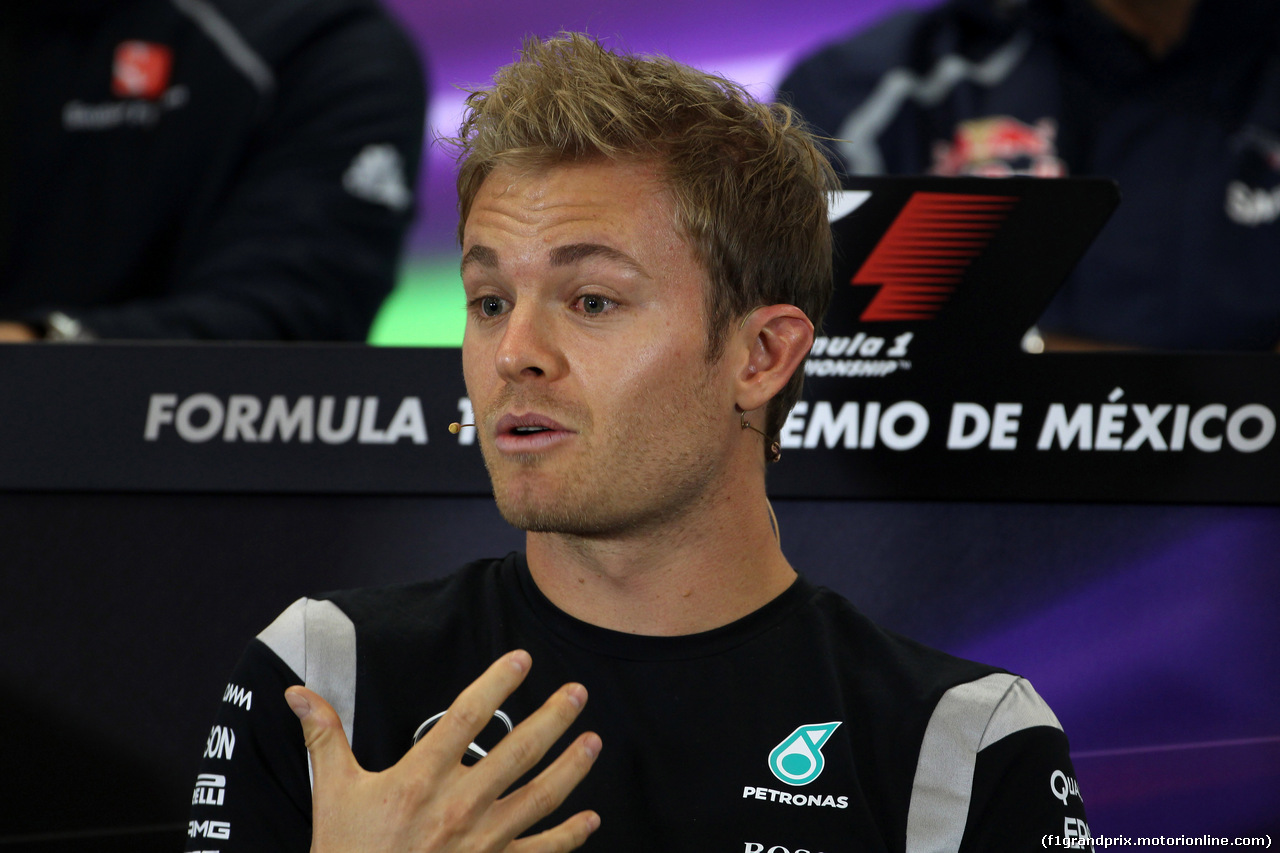 GP MESSICO, 27.10.2016 - Conferenza Stampa, Nico Rosberg (GER) Mercedes AMG F1 W07 Hybrid