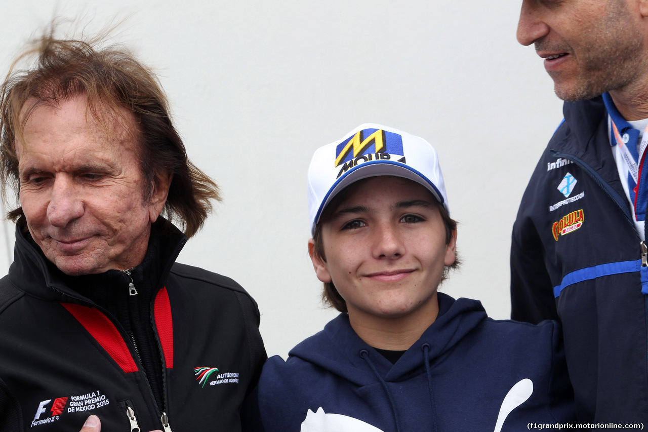 GP MESSICO, 27.10.2016 - Emerson Fittipaldi (BRA) e Pietro Fittipaldi
