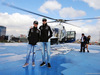 GP MESSICO, (L to R): Sergio Perez (MEX) Sahara Force India F1 e Nico Hulkenberg (GER) Sahara Force India F1 on a rooftop helipad.
27.10.2016.