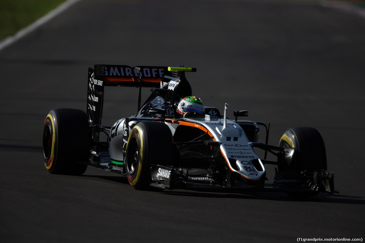 GP MESSICO, 29.10.2016 - Prove Libere 3, Sergio Perez (MEX) Sahara Force India F1 VJM09