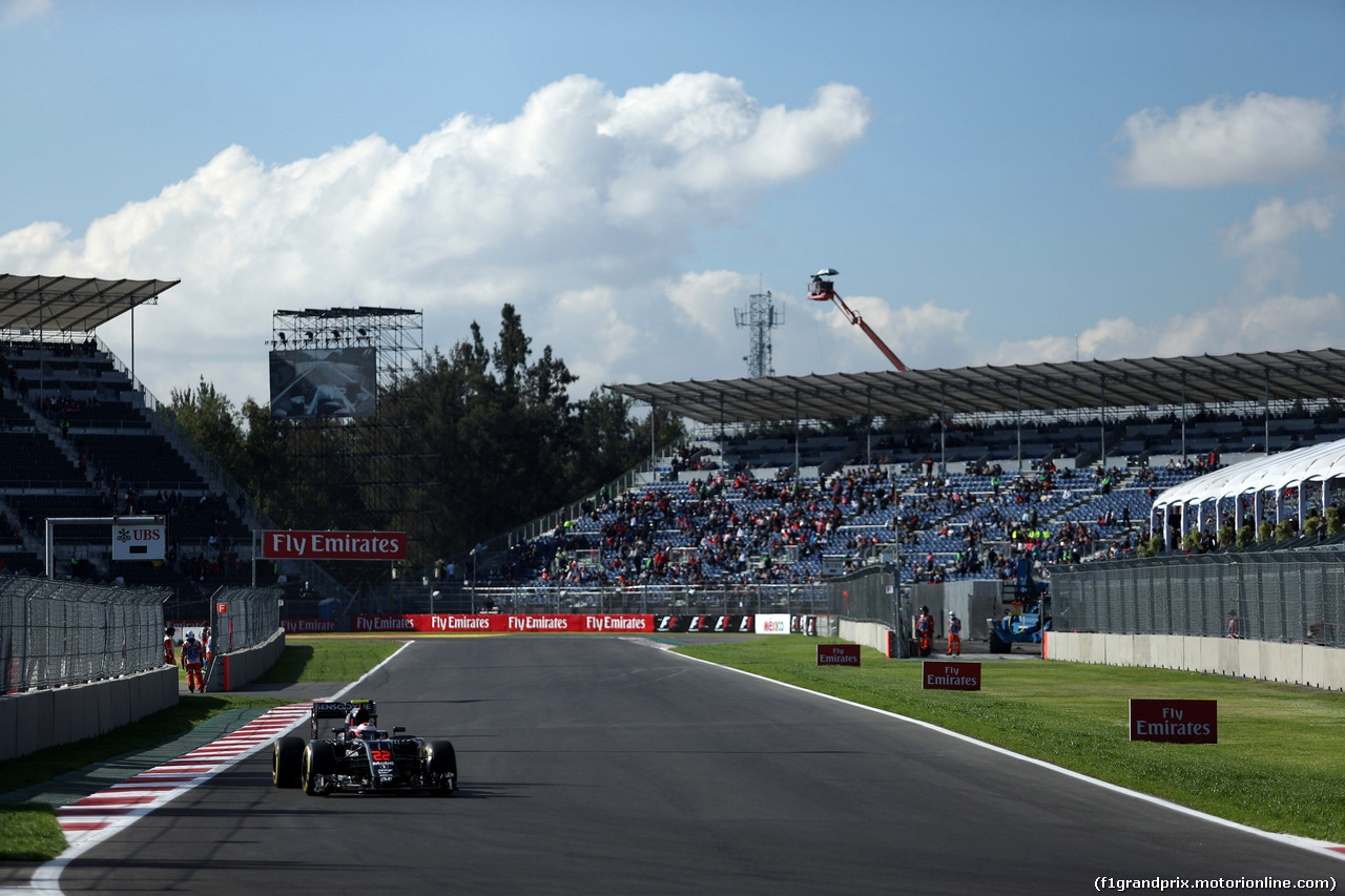 GP MESSICO, 29.10.2016 - Prove Libere 3, Jenson Button (GBR)  McLaren Honda MP4-31