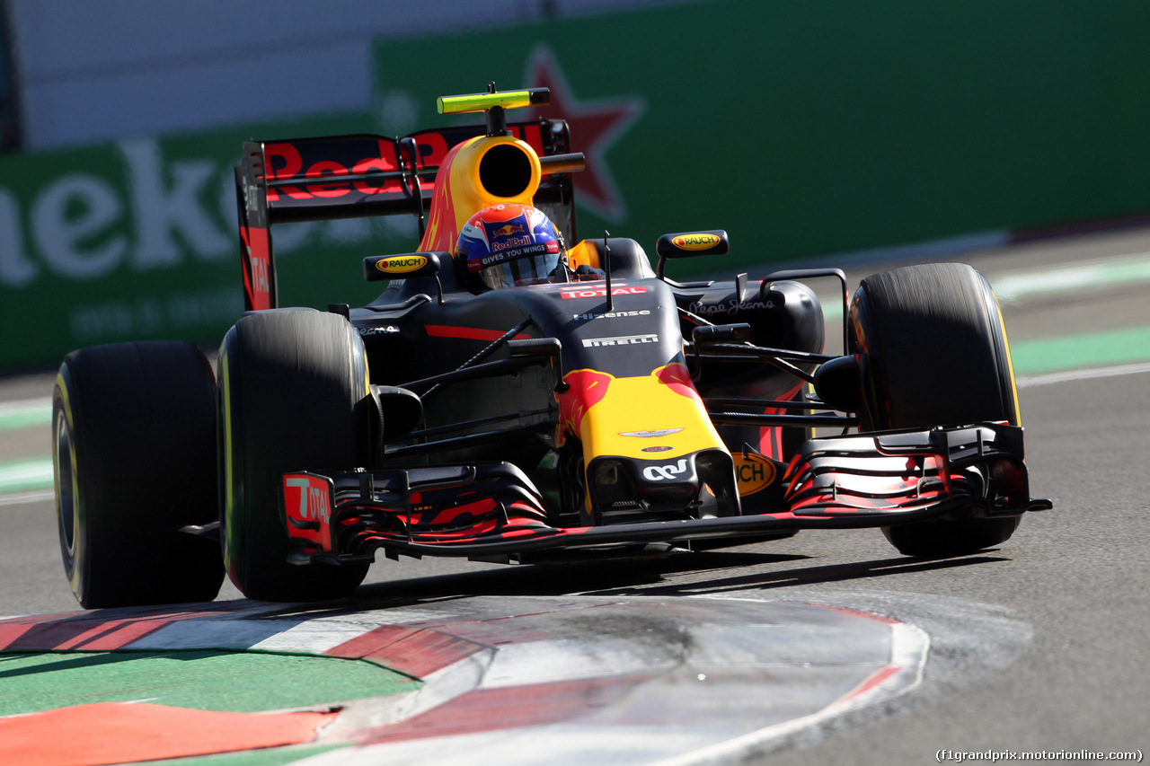 GP MESSICO, 29.10.2016 - Prove Libere 3, Max Verstappen (NED) Red Bull Racing RB12