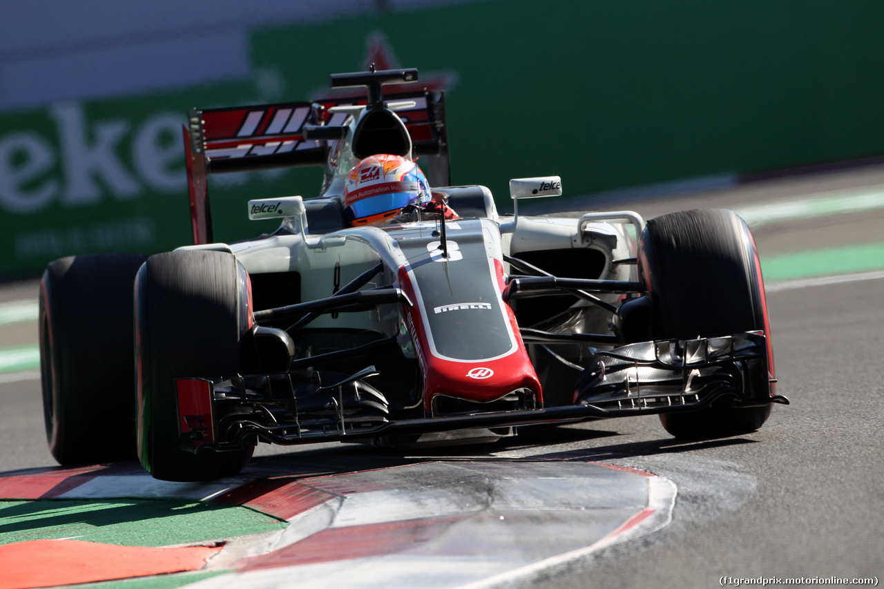 GP MESSICO, 29.10.2016 - Prove Libere 3, Romain Grosjean (FRA) Haas F1 Team VF-16