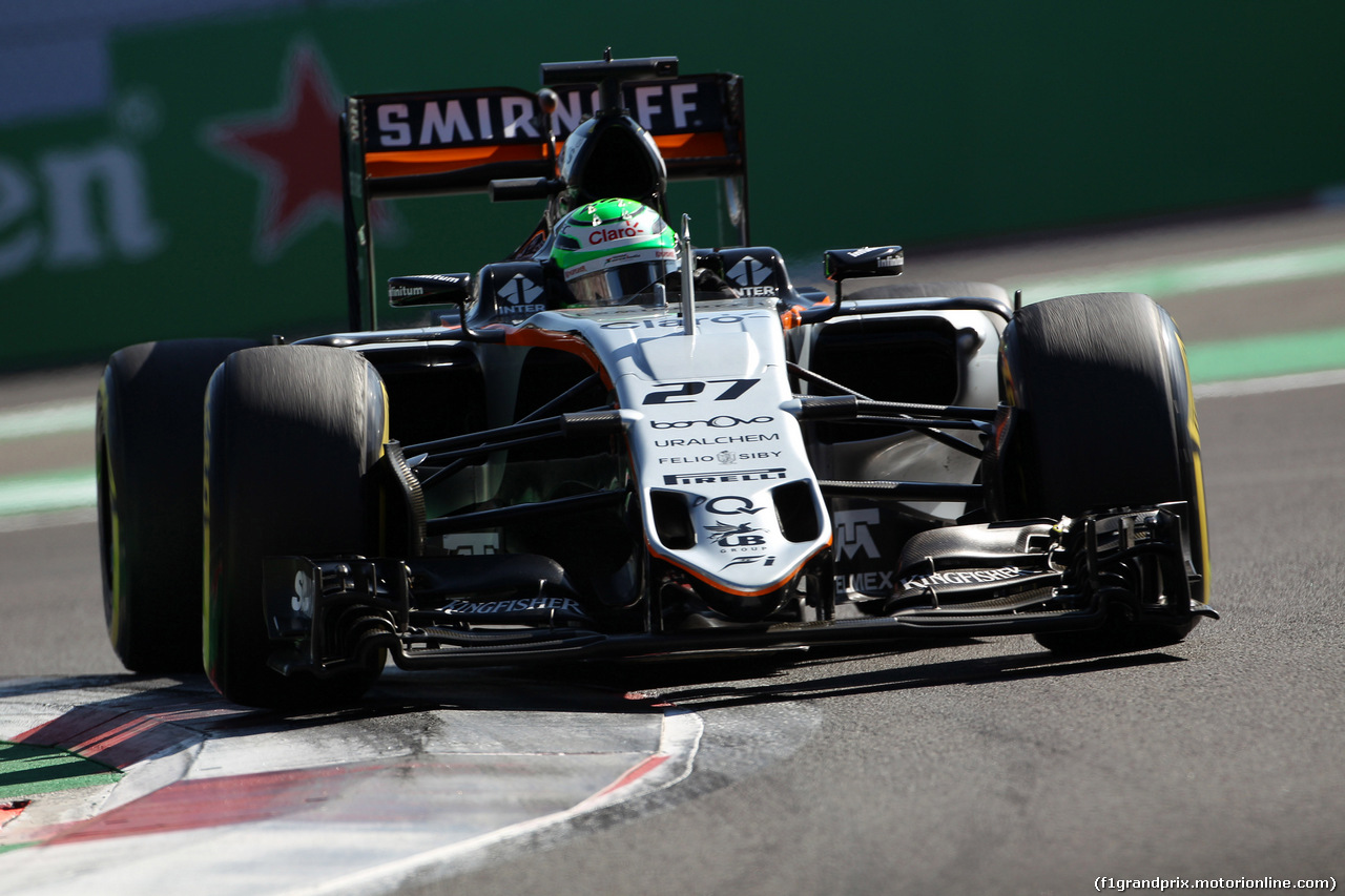 GP MESSICO, 29.10.2016 - Prove Libere 3, Nico Hulkenberg (GER) Sahara Force India F1 VJM09