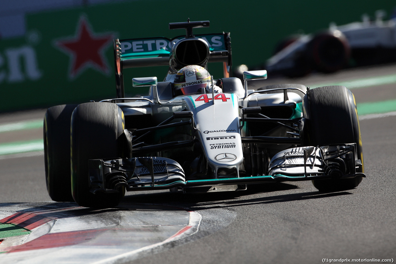 GP MESSICO, 29.10.2016 - Prove Libere 3, Lewis Hamilton (GBR) Mercedes AMG F1 W07 Hybrid