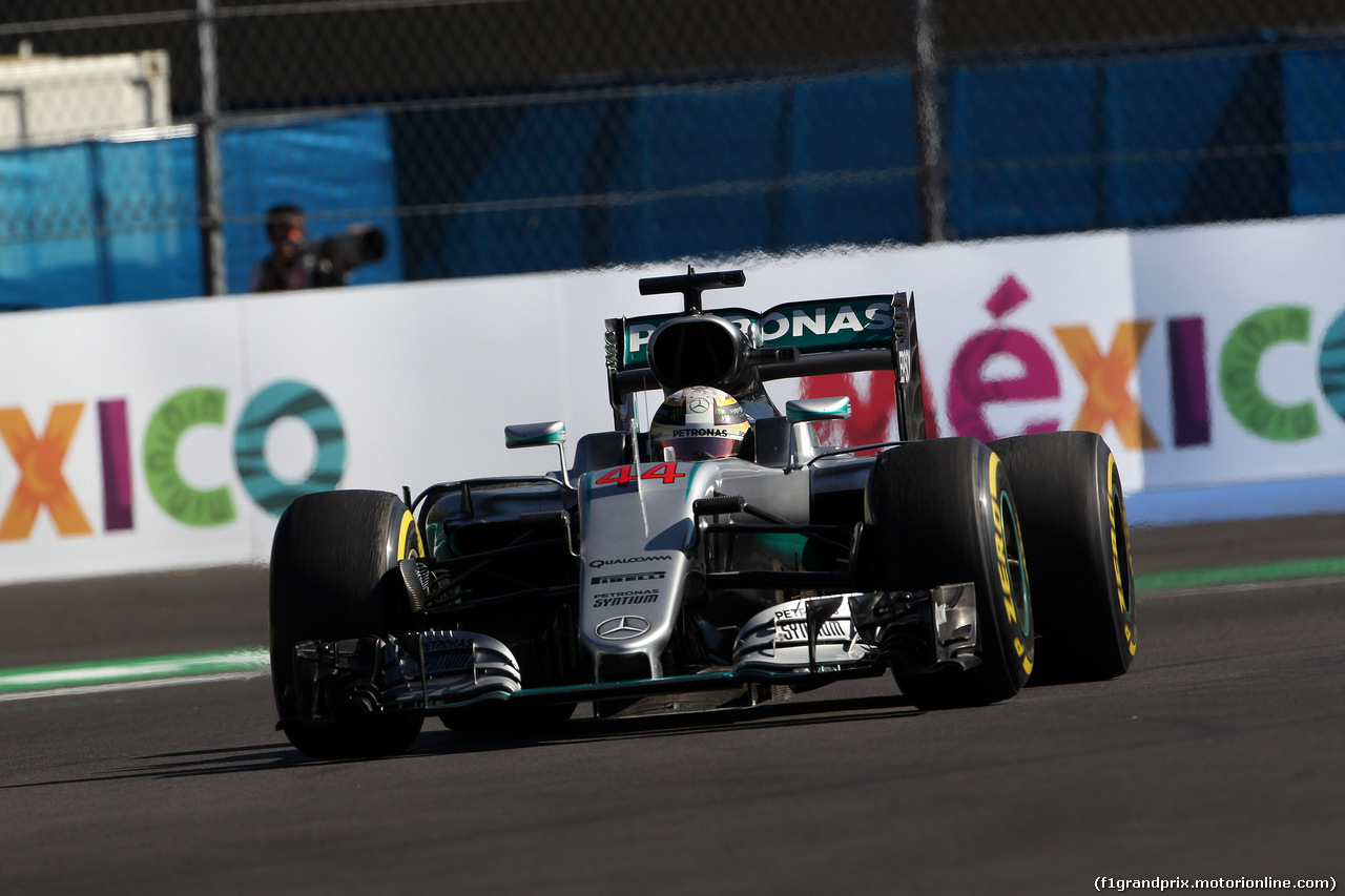 GP MESSICO, 29.10.2016 - Prove Libere 3, Lewis Hamilton (GBR) Mercedes AMG F1 W07 Hybrid
