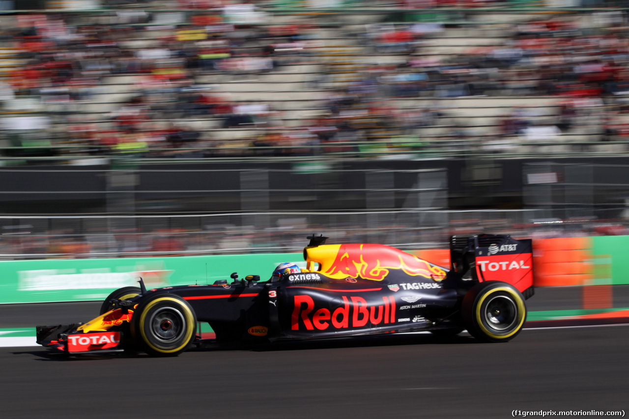 GP MESSICO, 29.10.2016 - Prove Libere 3, Daniel Ricciardo (AUS) Red Bull Racing RB12