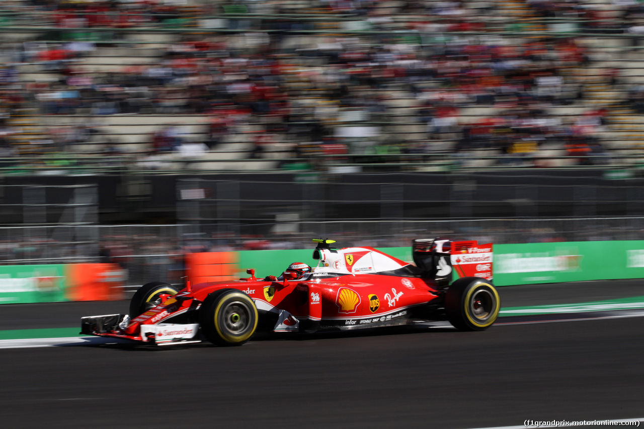 GP MESSICO, 29.10.2016 - Prove Libere 3, Kimi Raikkonen (FIN) Ferrari SF16-H