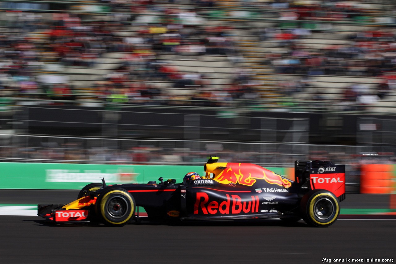 GP MESSICO, 29.10.2016 - Prove Libere 3, Max Verstappen (NED) Red Bull Racing RB12