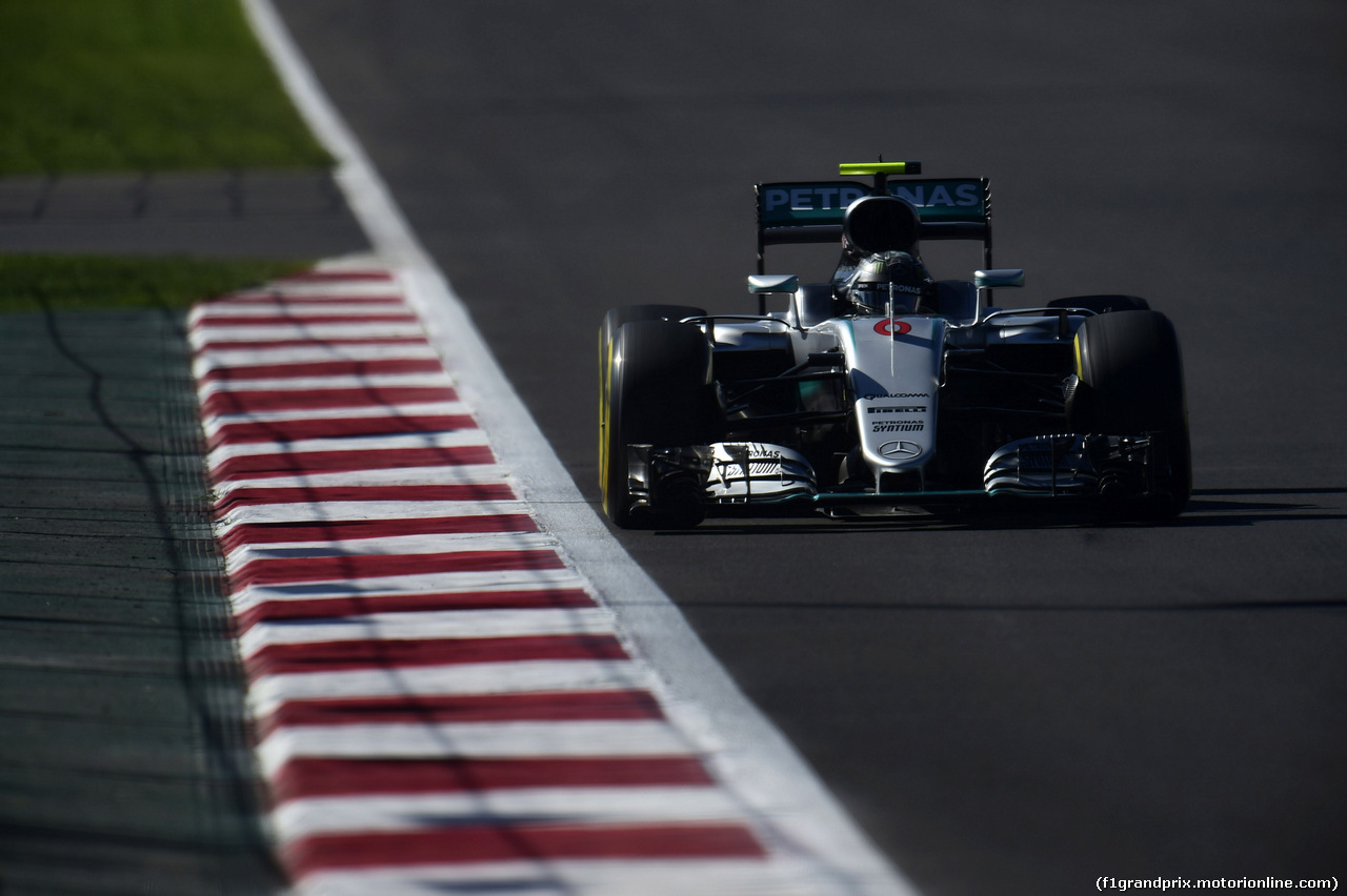 GP MESSICO, 29.10.2016 - Prove Libere 3, Nico Rosberg (GER) Mercedes AMG F1 W07 Hybrid
