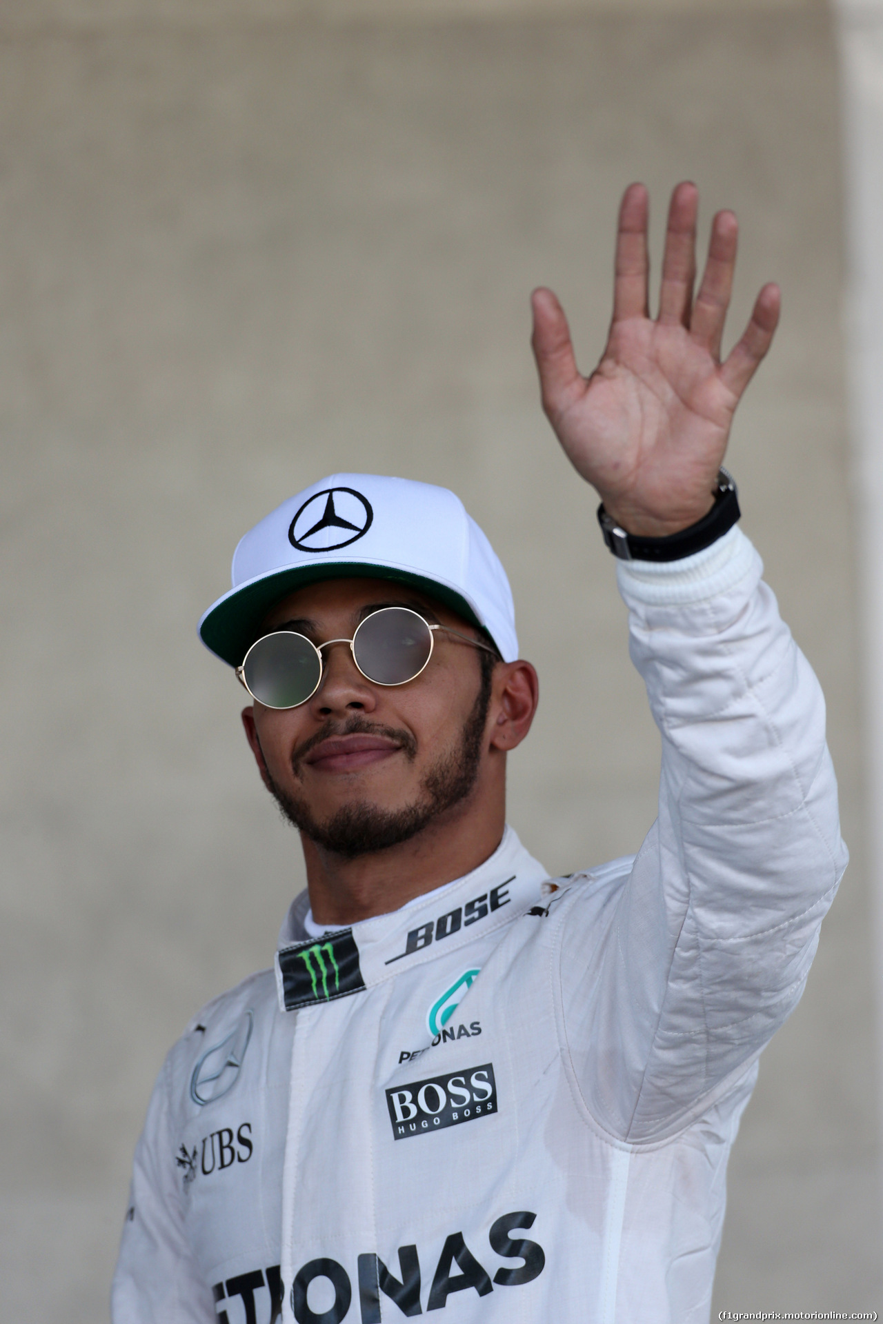 GP MESSICO, 29.10.2016 - Qualifiche, Lewis Hamilton (GBR) Mercedes AMG F1 W07 Hybrid pole position
