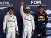 GP MESSICO, 29.10.2016 - Qualifiche, secondo Nico Rosberg (GER) Mercedes AMG F1 W07 Hybrid, Lewis Hamilton (GBR) Mercedes AMG F1 W07 Hybrid pole position e terzo Max Verstappen (NED) Red Bull Racing RB12