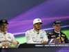 GP MESSICO, 29.10.2016 - Qualifiche, Conferenza Stampa, Lewis Hamilton (GBR) Mercedes AMG F1 W07 Hybrid, Nico Rosberg (GER) Mercedes AMG F1 W07 Hybrid e Max Verstappen (NED) Red Bull Racing RB12