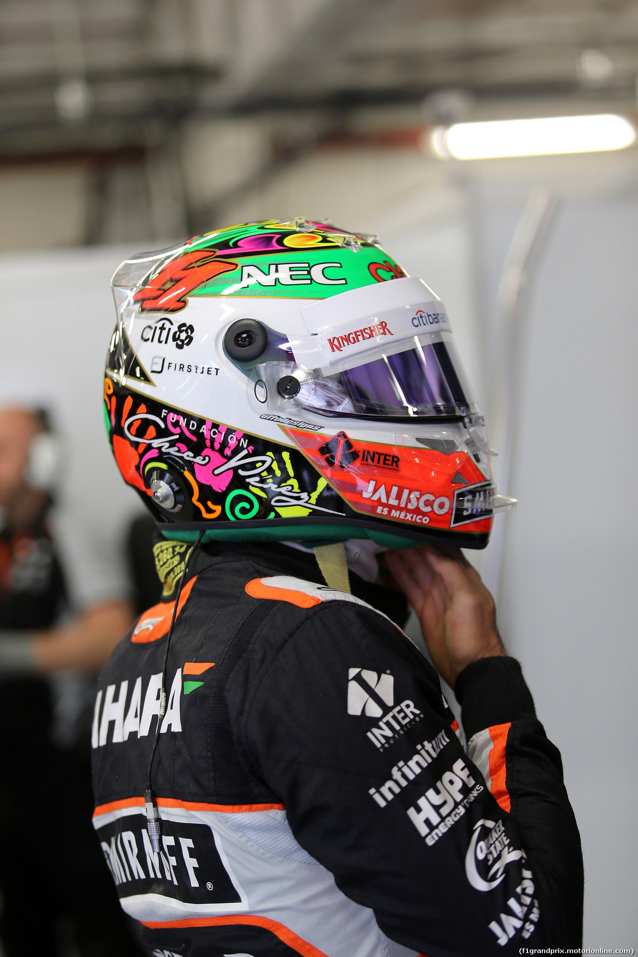 GP MESSICO, 28.10.2016 - Prove Libere 1, Sergio Perez (MEX) Sahara Force India F1 VJM09