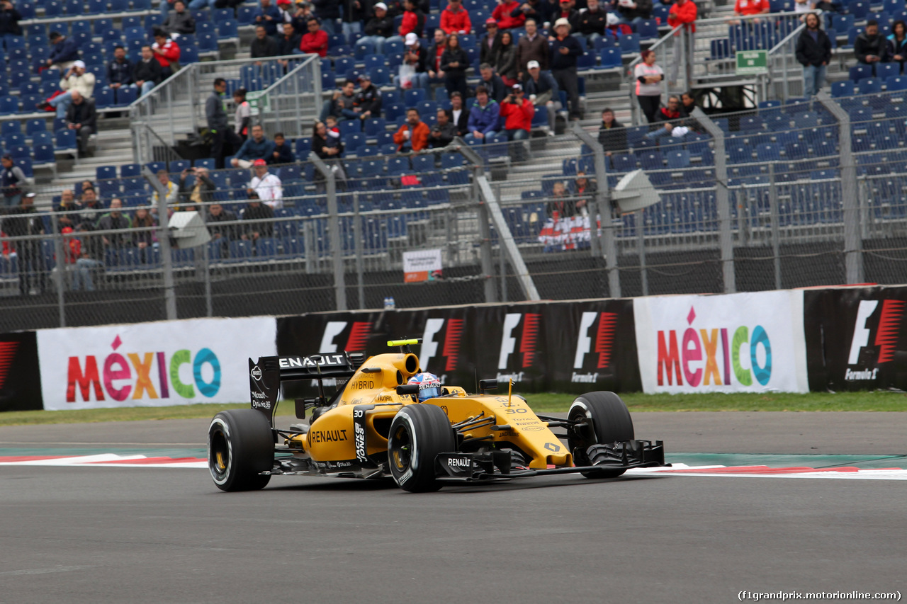 GP MESSICO, 28.10.2016 - Prove Libere 1, Jolyon Palmer (GBR) Renault Sport F1 Team RS16
