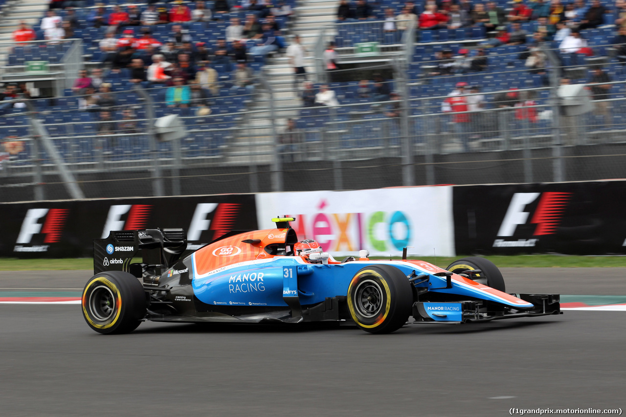 GP MESSICO, 28.10.2016 - Prove Libere 1, Esteban Ocon (FRA) Manor Racing MRT05