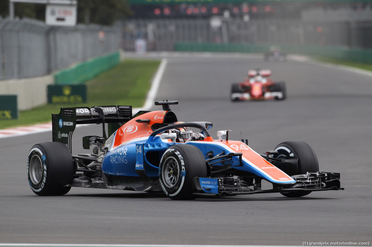 GP MESSICO, 28.10.2016 - Prove Libere 1, Pascal Wehrlein (GER) Manor Racing MRT05 with the Halo cockpit cover