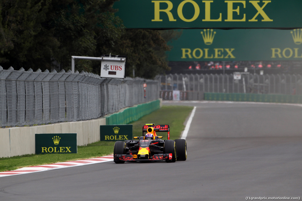 GP MESSICO, 28.10.2016 - Prove Libere 1, Max Verstappen (NED) Red Bull Racing RB12