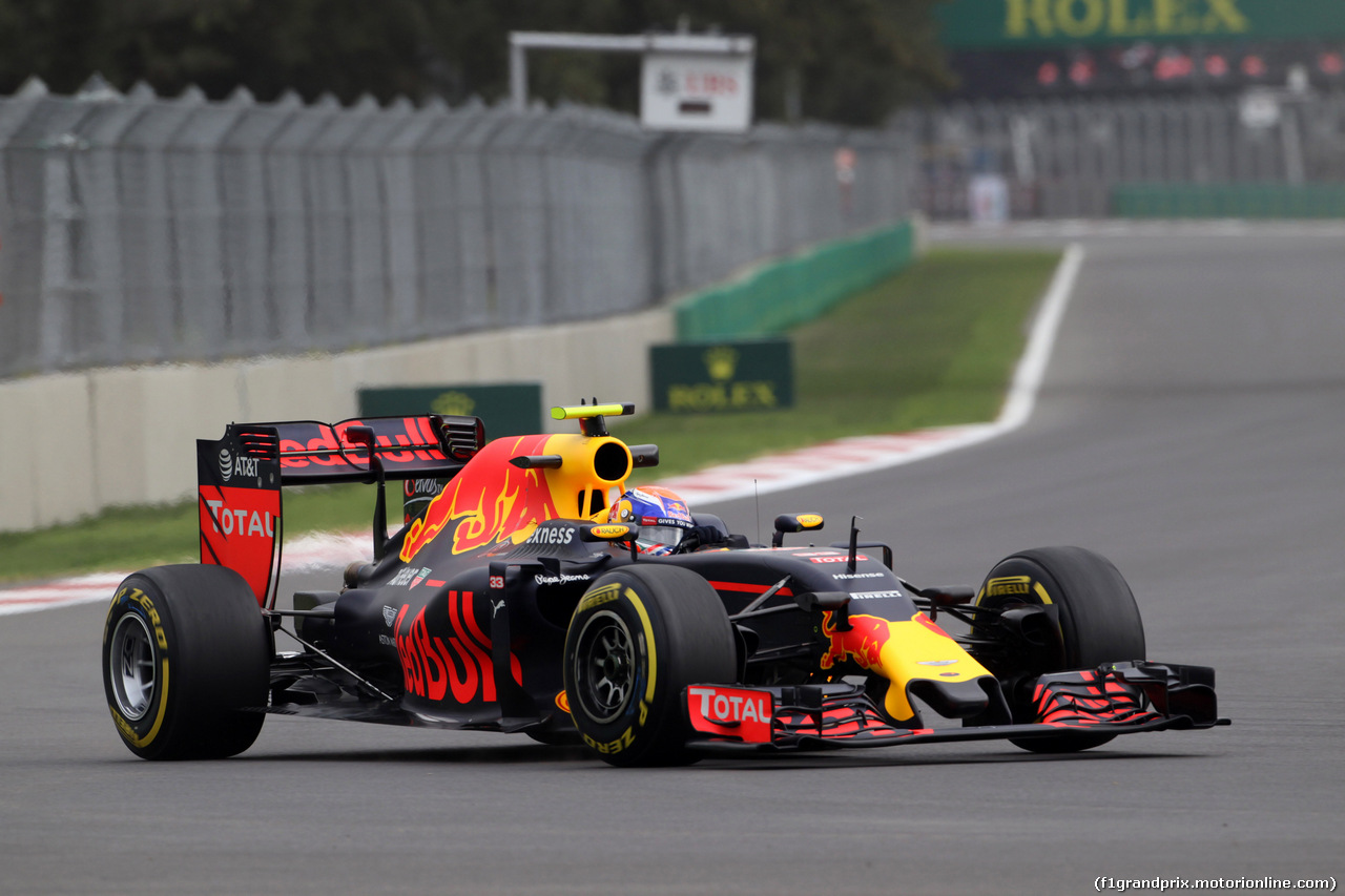 GP MESSICO, 28.10.2016 - Prove Libere 1, Max Verstappen (NED) Red Bull Racing RB12