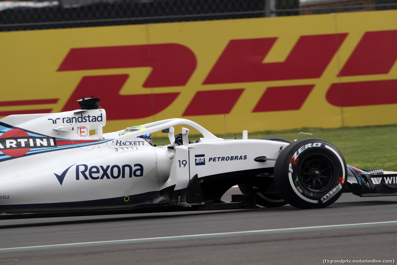 GP MESSICO, 28.10.2016 - Prove Libere 1, Felipe Massa (BRA) Williams FW38 with Halo cockpit cover