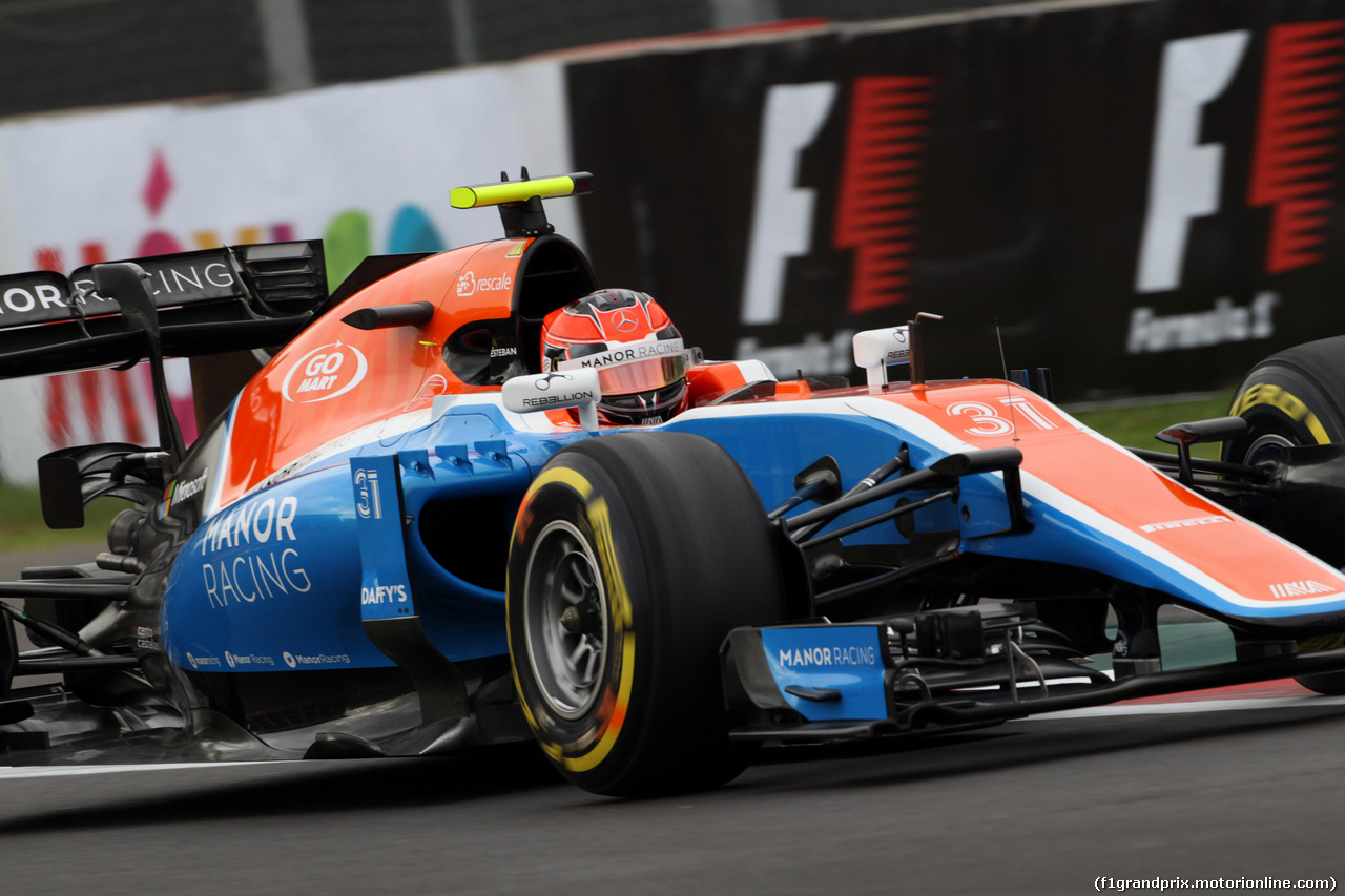 GP MESSICO, 28.10.2016 - Prove Libere 1, Esteban Ocon (FRA) Manor Racing MRT05