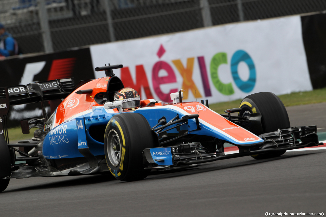 GP MESSICO, 28.10.2016 - Prove Libere 1, Pascal Wehrlein (GER) Manor Racing MRT05