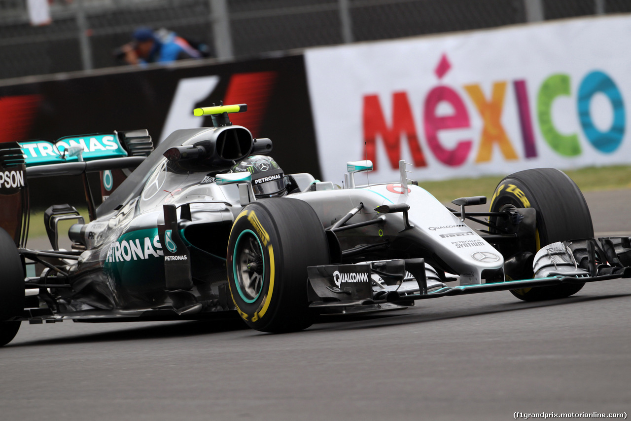 GP MESSICO, 28.10.2016 - Prove Libere 1, Nico Rosberg (GER) Mercedes AMG F1 W07 Hybrid