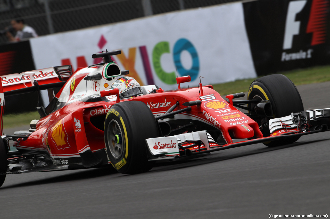 GP MESSICO, 28.10.2016 - Prove Libere 1, Sebastian Vettel (GER) Ferrari SF16-H