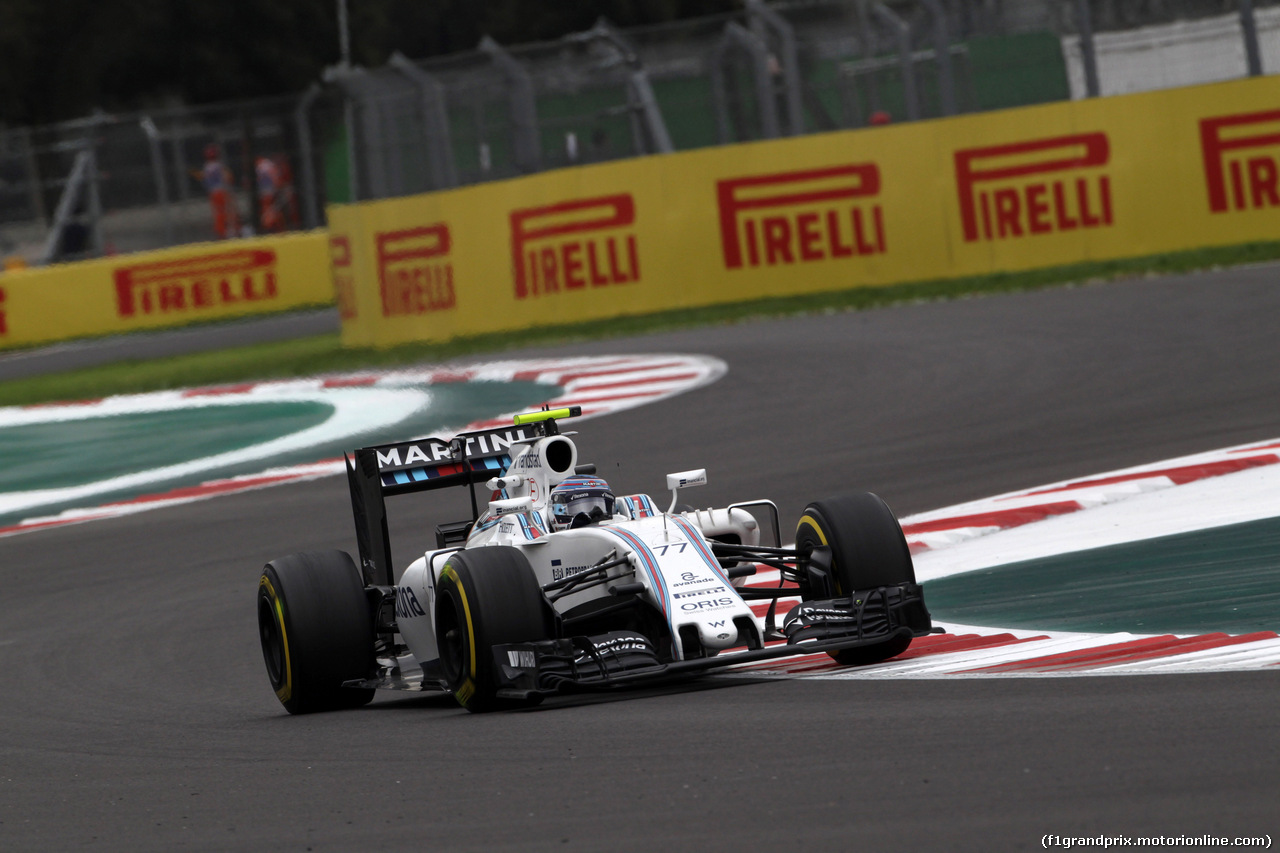 GP MESSICO, 28.10.2016 - Prove Libere 1, Valtteri Bottas (FIN) Williams FW38