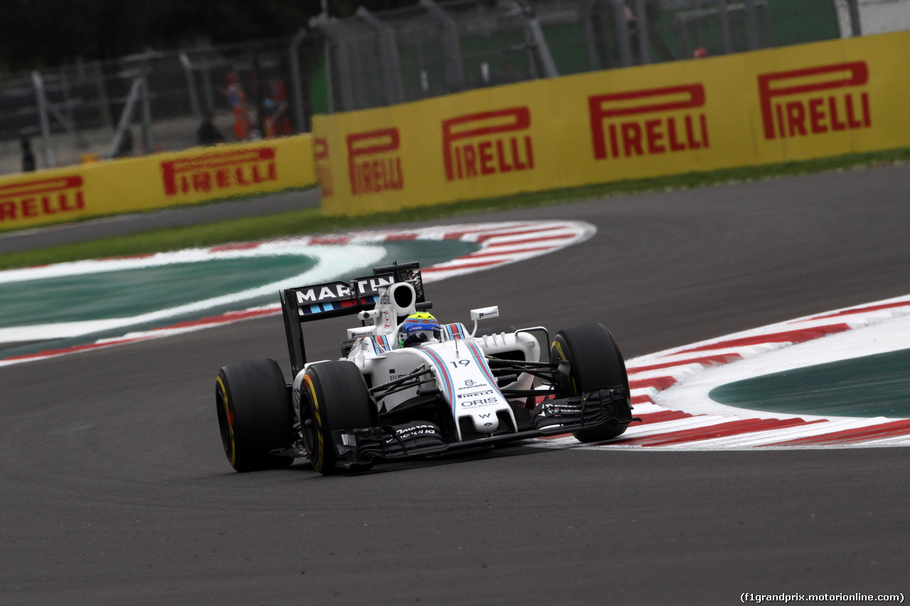 GP MESSICO, 28.10.2016 - Prove Libere 1, Felipe Massa (BRA) Williams FW38