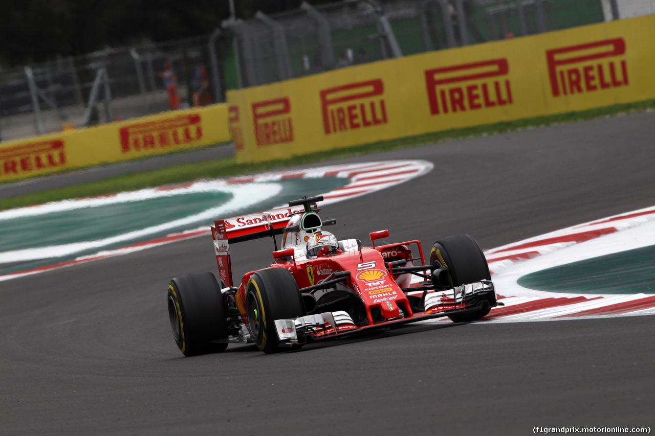 GP MESSICO, 28.10.2016 - Prove Libere 1, Sebastian Vettel (GER) Ferrari SF16-H