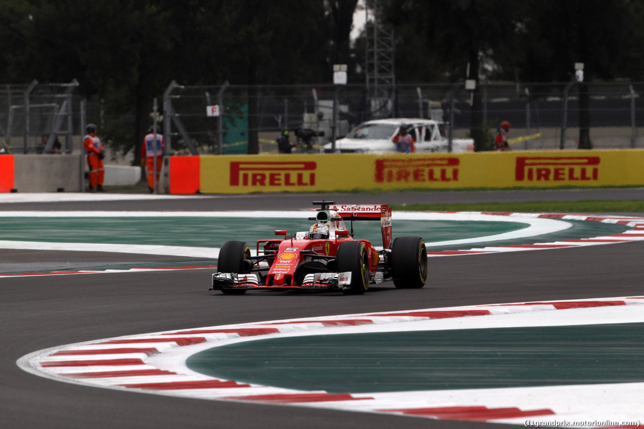 GP MESSICO, 28.10.2016 - Prove Libere 1, Sebastian Vettel (GER) Ferrari SF16-H