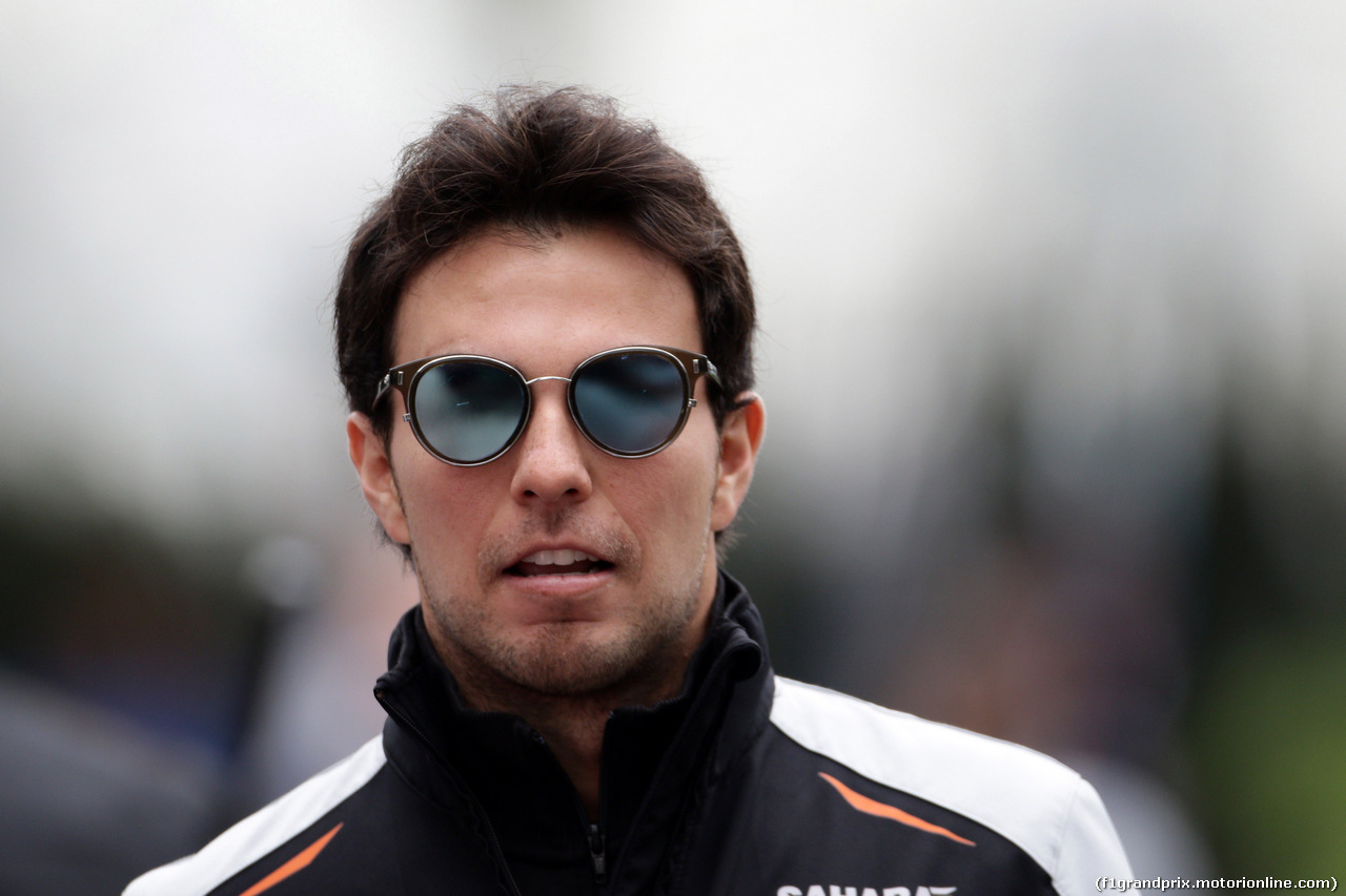GP MESSICO, 28.10.2016 - Prove Libere 1, Sergio Perez (MEX) Sahara Force India F1 VJM09