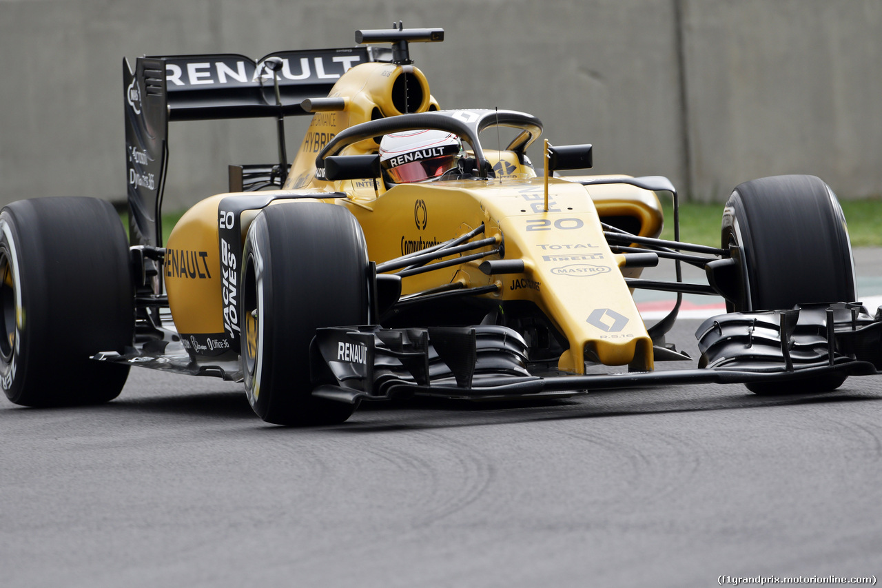 GP MESSICO, 28.10.2016 - Prove Libere 1, Kevin Magnussen (DEN) Renault Sport F1 Team RS16 with Halo