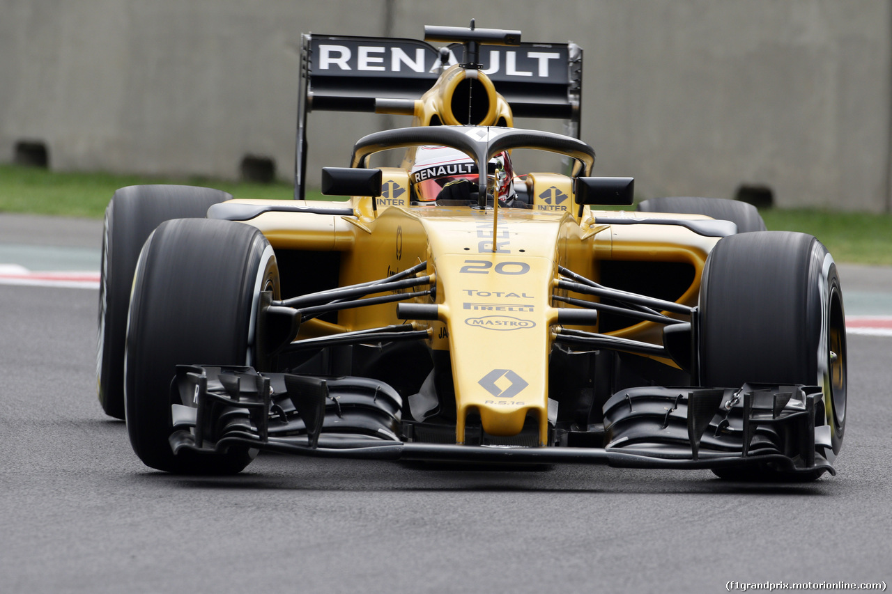 GP MESSICO, 28.10.2016 - Prove Libere 1, Kevin Magnussen (DEN) Renault Sport F1 Team RS16 with Halo