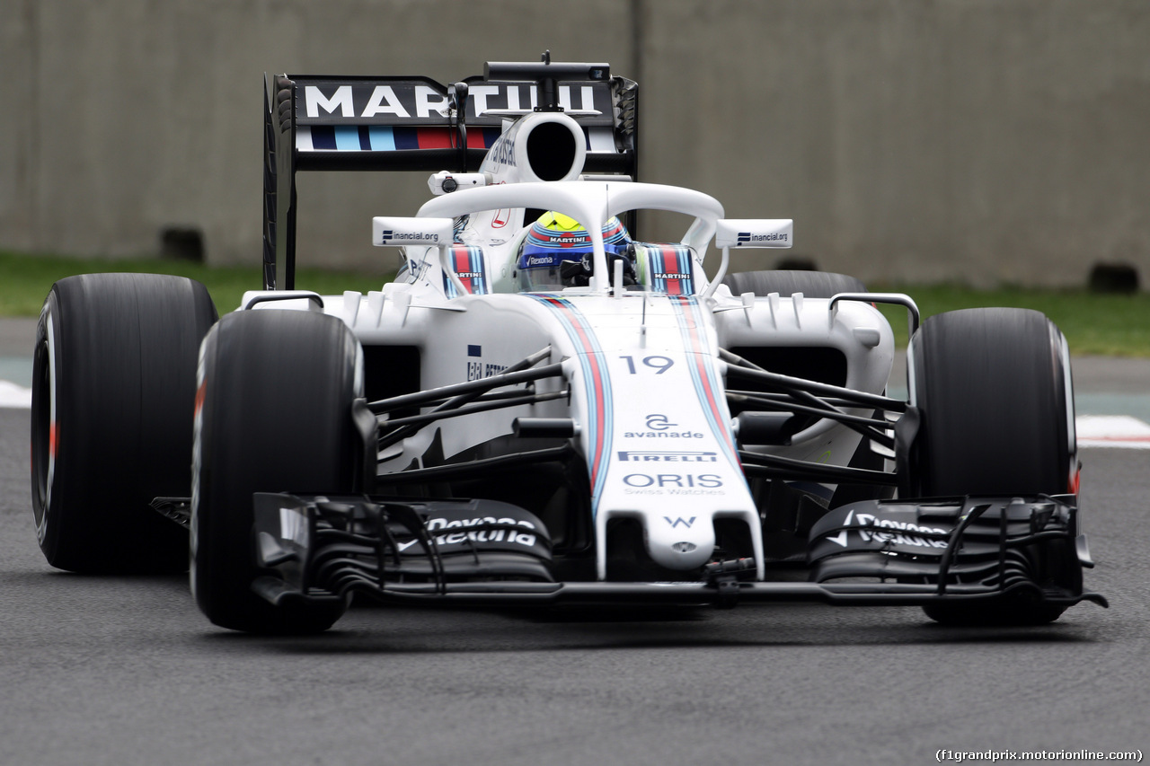GP MESSICO, 28.10.2016 - Prove Libere 1, Felipe Massa (BRA) Williams FW38 with Halo cockpit cover