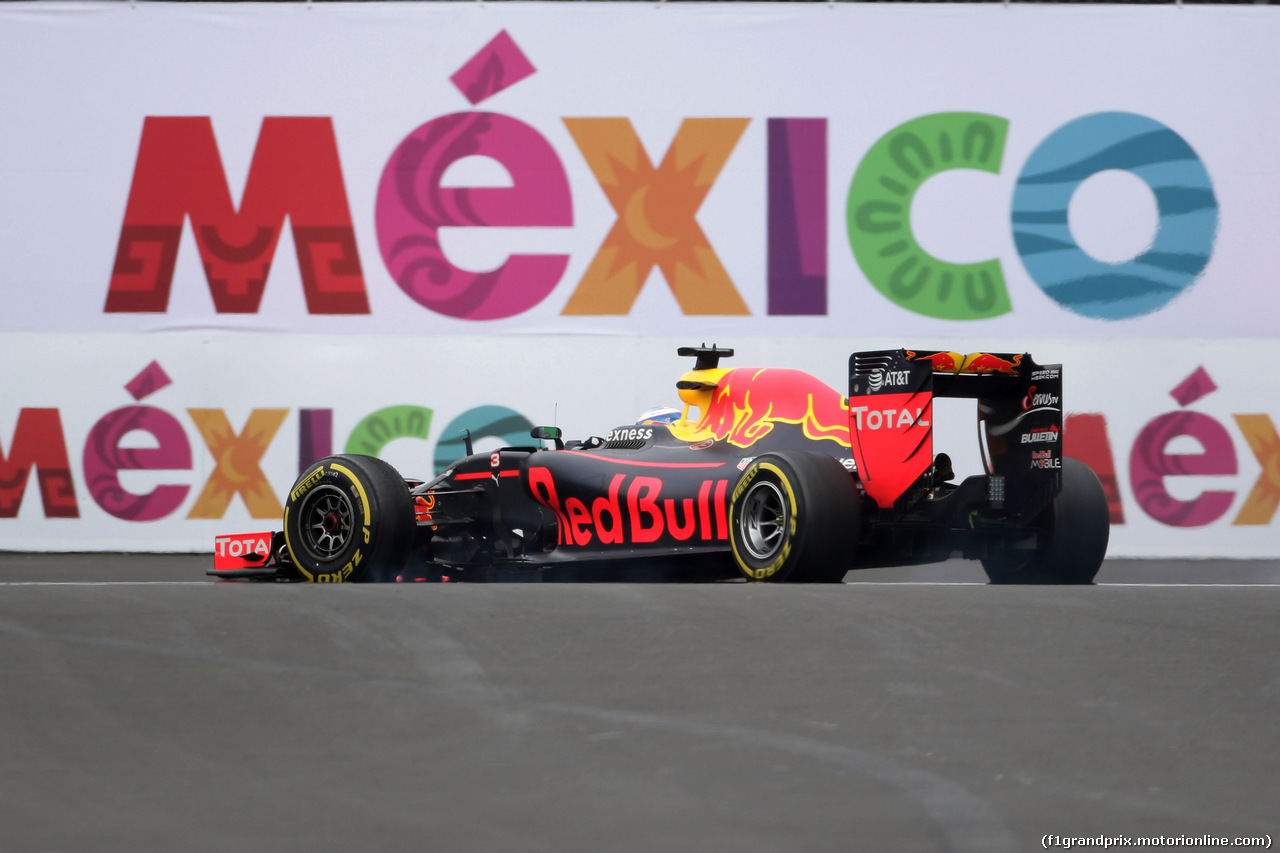 GP MESSICO, 28.10.2016 - Prove Libere 1, Daniel Ricciardo (AUS) Red Bull Racing RB12