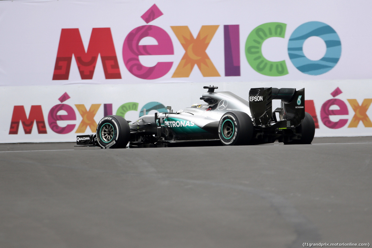 GP MESSICO, 28.10.2016 - Prove Libere 1, Lewis Hamilton (GBR) Mercedes AMG F1 W07 Hybrid