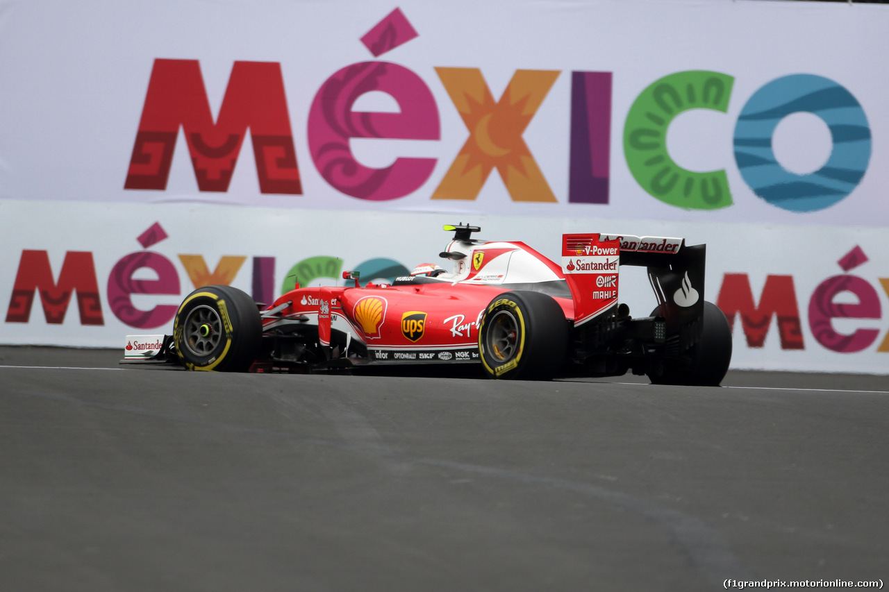 GP MESSICO, 28.10.2016 - Prove Libere 1, Kimi Raikkonen (FIN) Ferrari SF16-H