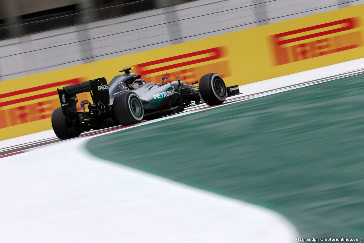 GP MESSICO, 28.10.2016 - Prove Libere 1, Nico Rosberg (GER) Mercedes AMG F1 W07 Hybrid