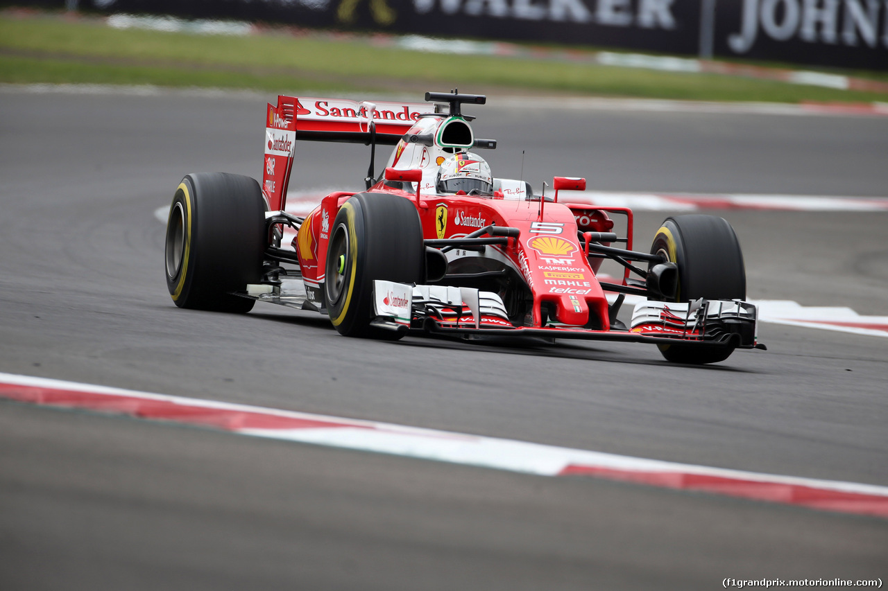 GP MESSICO, 28.10.2016 - Prove Libere 1, Sebastian Vettel (GER) Ferrari SF16-H