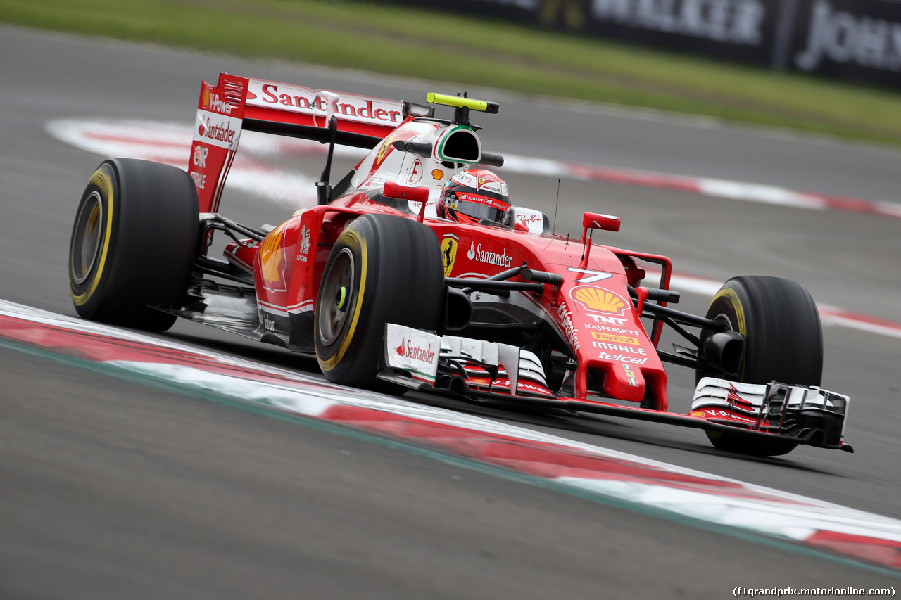 GP MESSICO, 28.10.2016 - Prove Libere 1, Kimi Raikkonen (FIN) Ferrari SF16-H