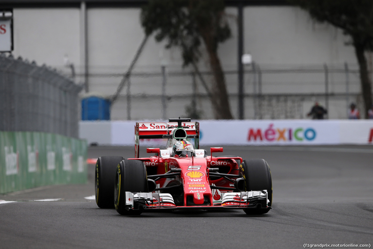 GP MESSICO, 28.10.2016 - Prove Libere 1, Sebastian Vettel (GER) Ferrari SF16-H