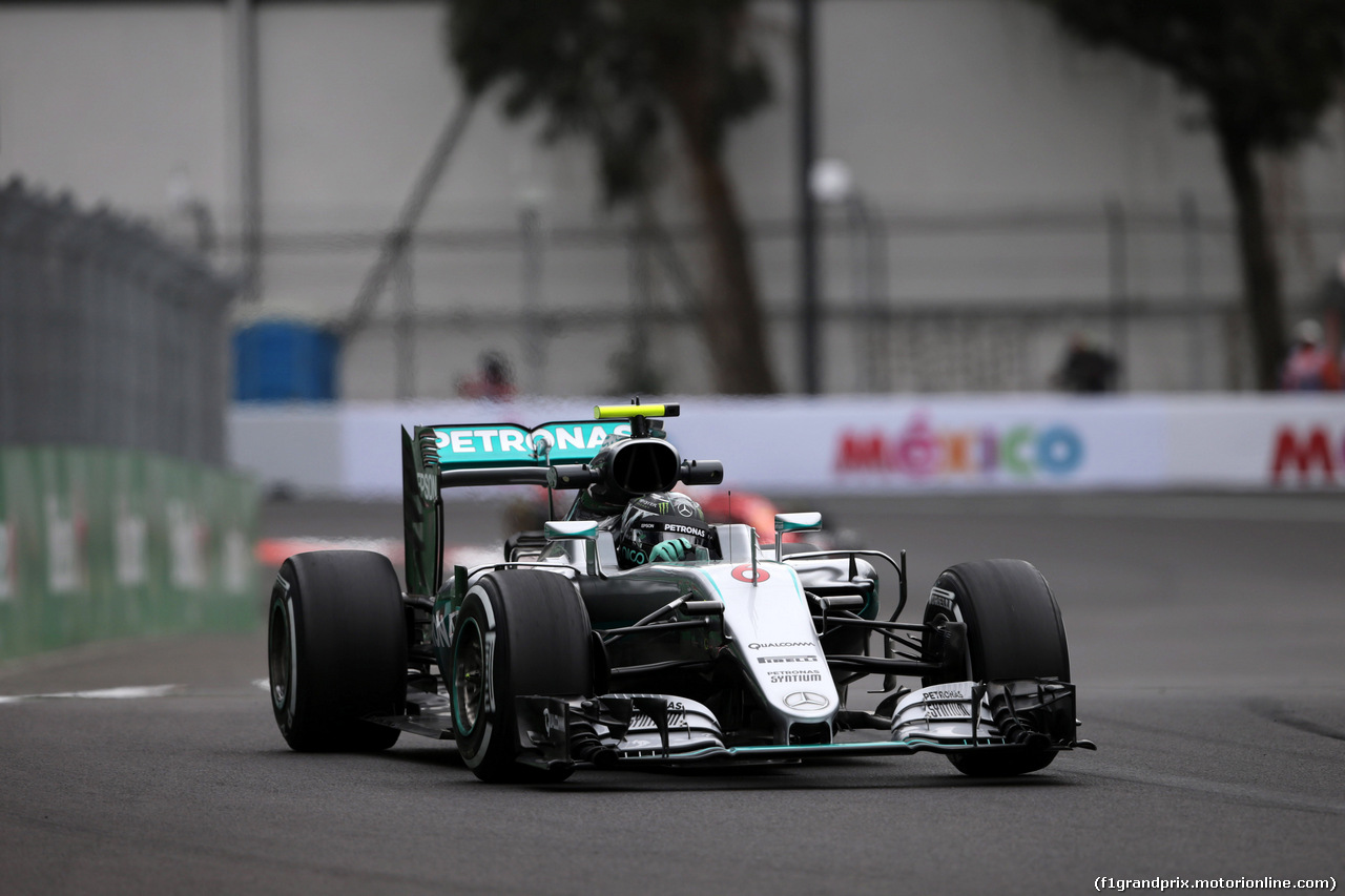 GP MESSICO, 28.10.2016 - Prove Libere 1, Nico Rosberg (GER) Mercedes AMG F1 W07 Hybrid