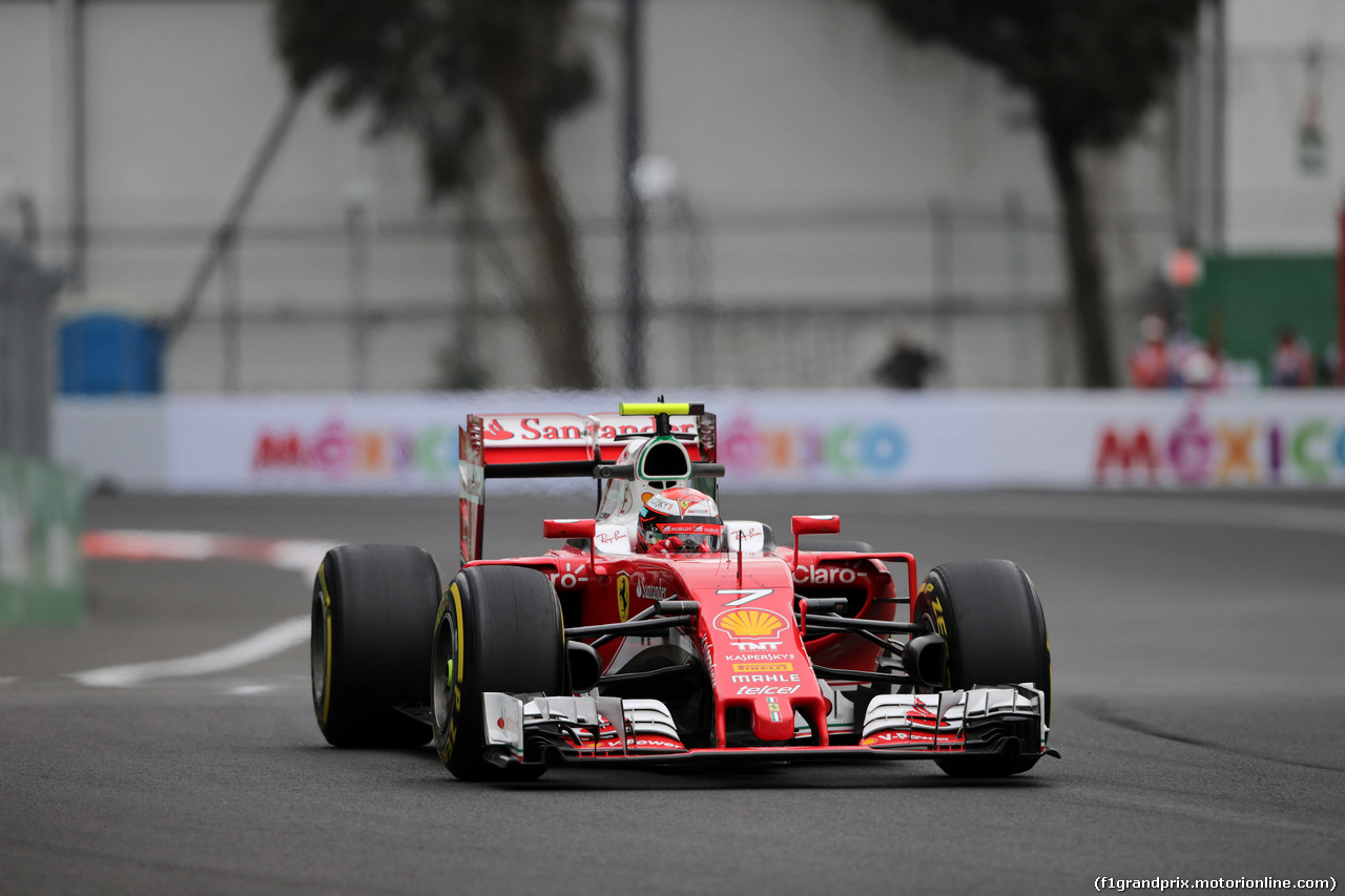 GP MESSICO, 28.10.2016 - Prove Libere 1, Kimi Raikkonen (FIN) Ferrari SF16-H