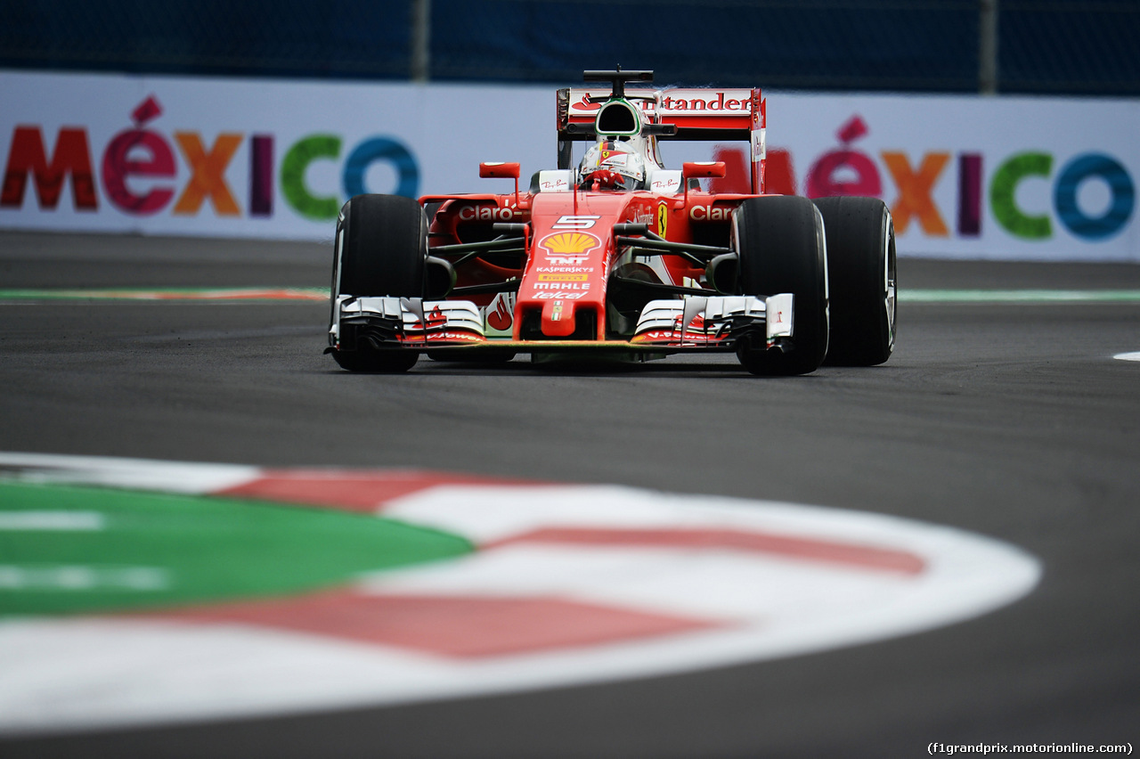 GP MESSICO, Sebastian Vettel (GER) Ferrari SF16-H.
28.10.2016.